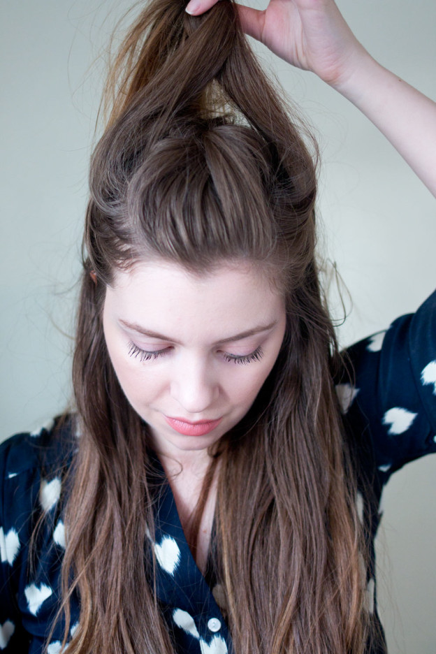 Romantic Half Top Knot Hair Tutorial