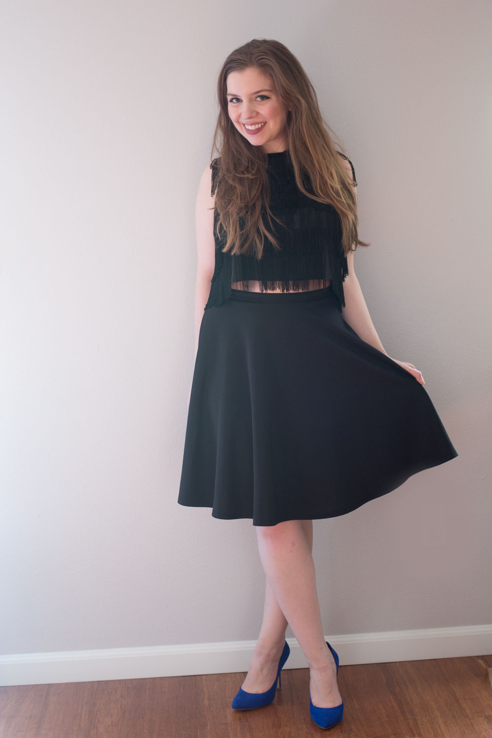 Lc Lauren Conrad | Runway collection Black velvet hi rise leggings Size L
