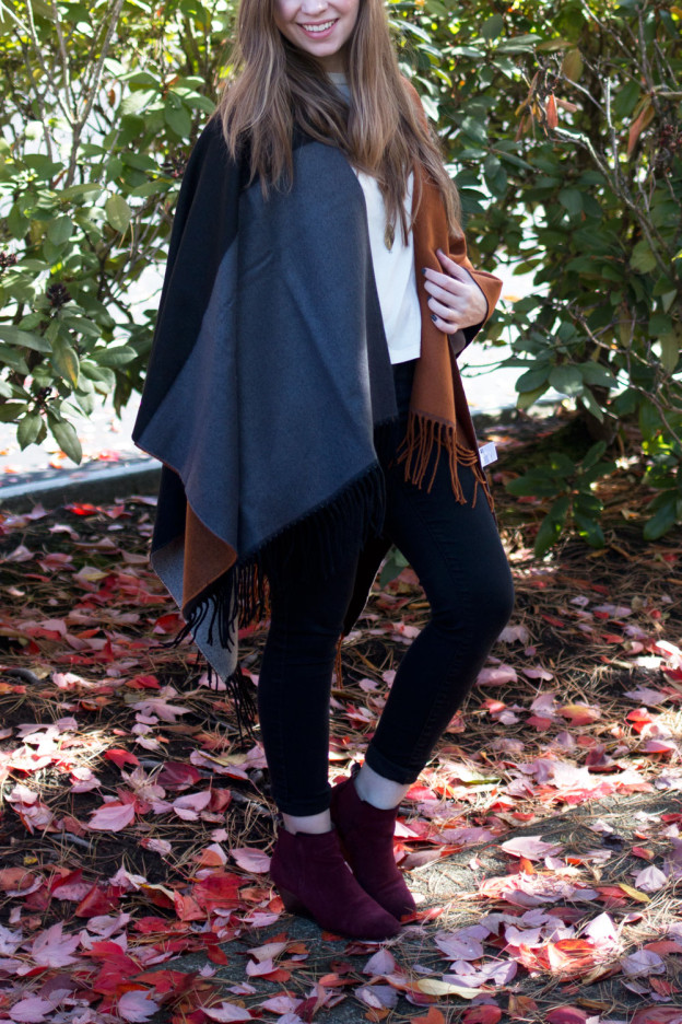 Fall Poncho Outfit // Hellorigby Seattle Style Blog