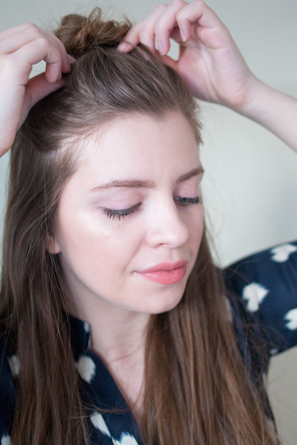 Romantic Half Top Knot Hair Tutorial